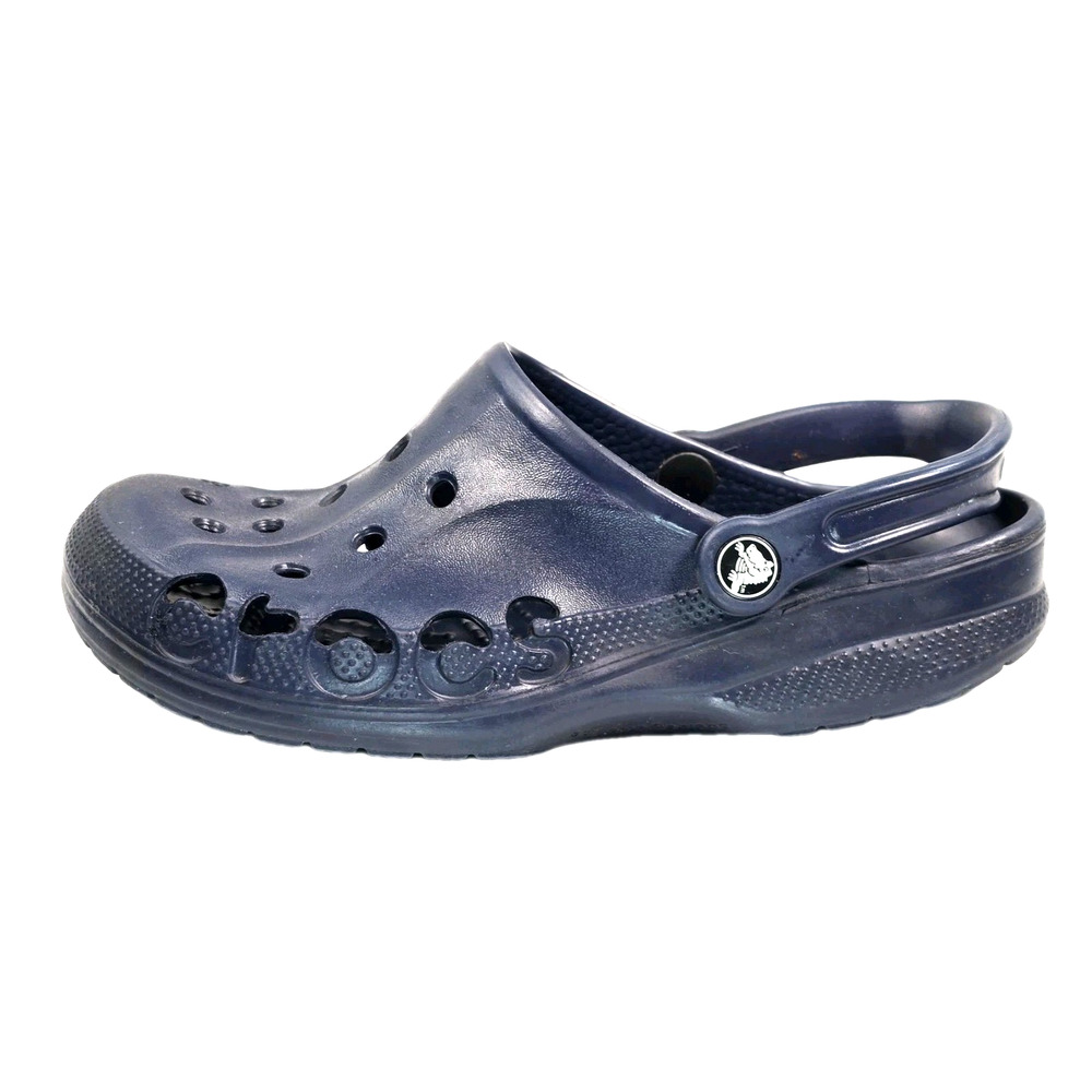 CROCS Baya Clog Unisex Navy Blue Men's Size 7 Women's Size 9 Slip-On